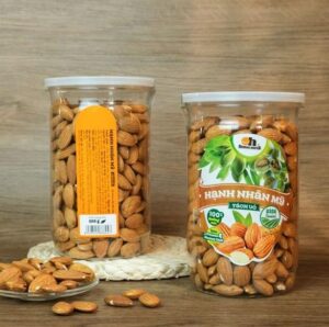 Hạnh nhân tách vỏ Smile Nuts - Hộp 500 gram