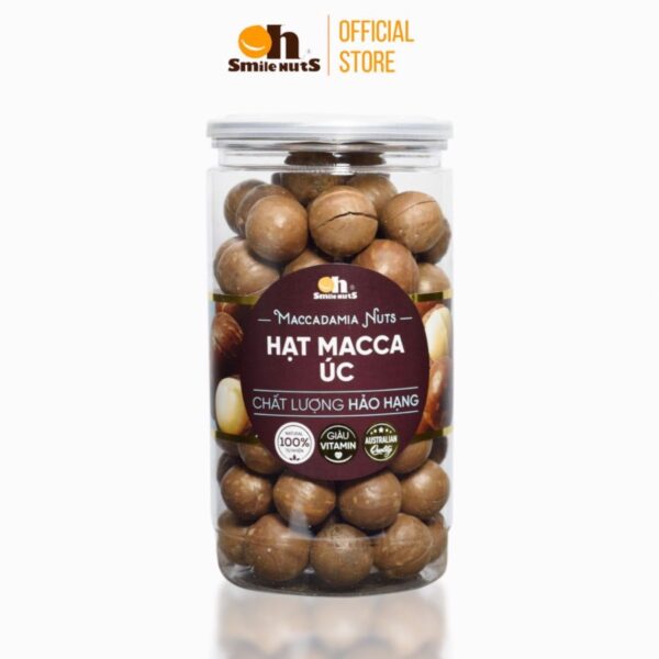 Hạt Macca Úc Oh Smile hủ lớn 500g