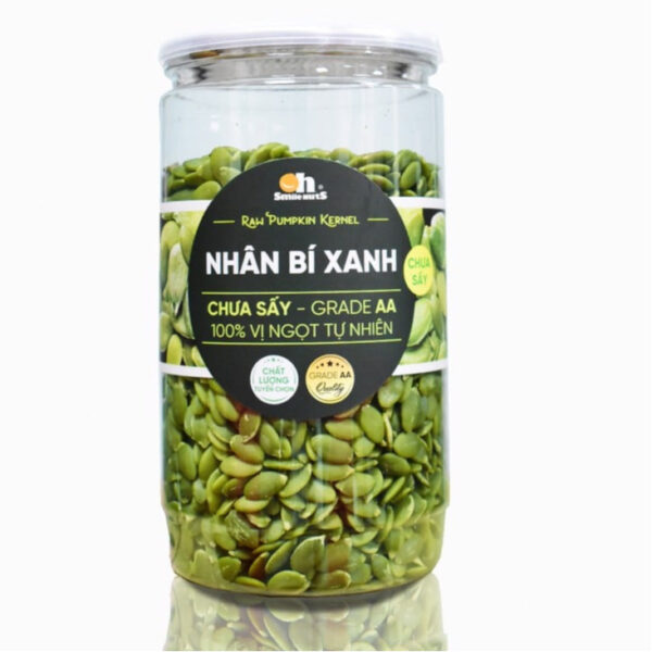 Nhân hạt bí xanh tươi Mông Cổ - hộp 500g