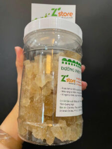 ĐƯỜNG PHÈN VÀNG NGUYÊN CHẤT MẬT MÍA, hộp 500gr,  Đặc sản Quảng Ngãi
