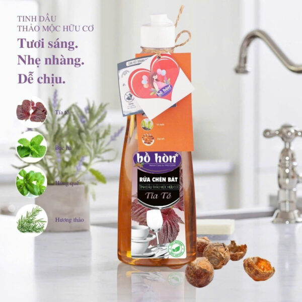 NƯỚC RỬA CHÉN BỒ HÒN THIÊN NHIÊN 395ml, thành phần thiên nhiên