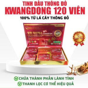 Tinh dầu Thông đỏ Kwangdong Hàn Quốc hộp 120 viên