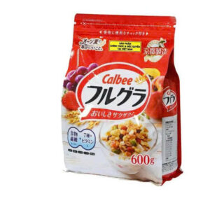 Ngũ cốc trái cây Calbee đỏ Nhật Bản - Nhập khẩu chính ngạch - gói 600g
