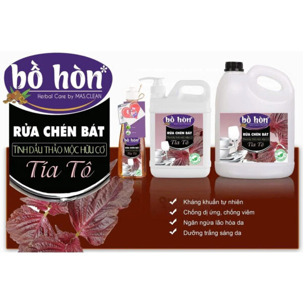 Nước rửa chén hữu cơ bồ hòn - can 3.5L