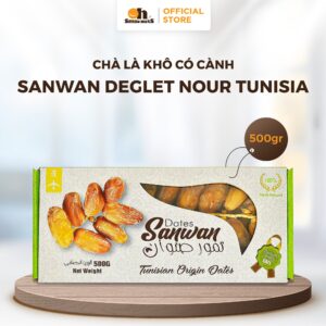 Chà Là Khô Nguyên Cành Dates Sanwan - Hộp 500g - Oh Smile Nuts
