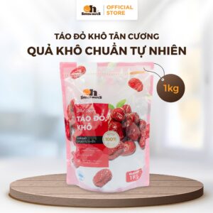Táo đỏ khô Tân Cương Oh Smile 1kg - Thức Ăn Chất Lượng - Food