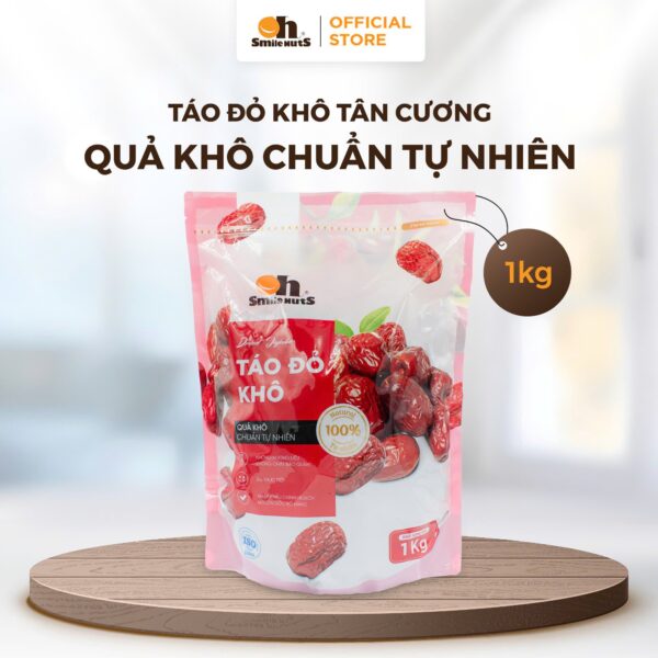 Táo đỏ khô Tân Cương Oh Smile 1kg - Thức Ăn Chất Lượng - Food