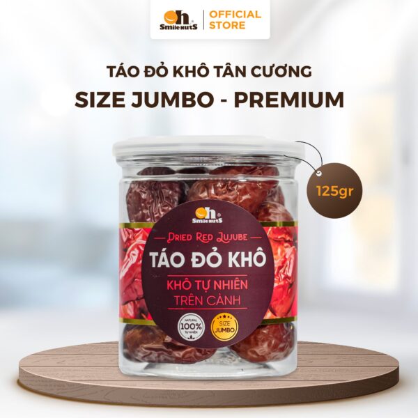 Táo Đỏ Khô Tân Cương Oh Smile 125g – Thức Ăn Chất Lượng – Food