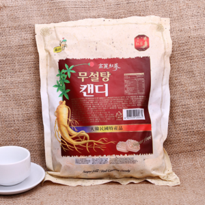 Kẹo Hồng Sâm Không Đường Hàn Quốc - Bịch Trắng 500g