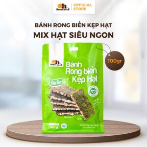 Bánh Rong Biển Kẹp Hạt Dinh Dưỡng Oh Smile Nuts - Túi 100g