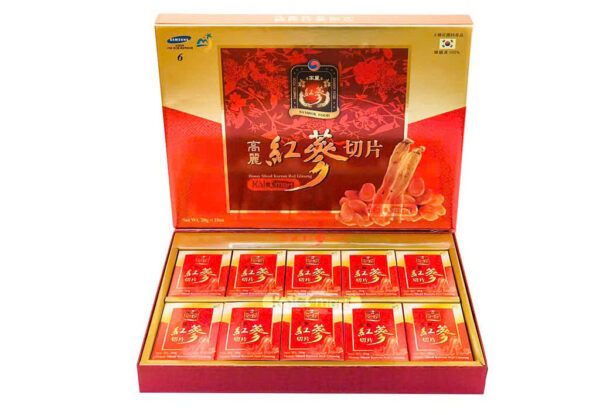 Hồng sâm lát tẩm mật ong Sambok Hộp (10 gói x 20g)