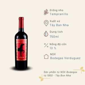 Rượu Vang Đỏ La Doma Tempranillo 750ml Bodegas Verduguez 13%
