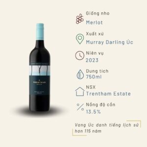 Rượu vang đỏ Úc Estate Merlot 13.5% Murray Darling 2023