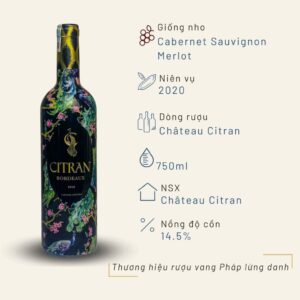 Rượu vang Citran Bordeaux Superieur 2020 Limited Edition