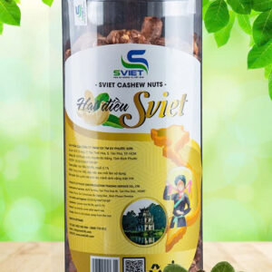 Hạt điều rang muối còn vỏ lụa Sviet - hộp 500gr, hạt điều Bình Phước